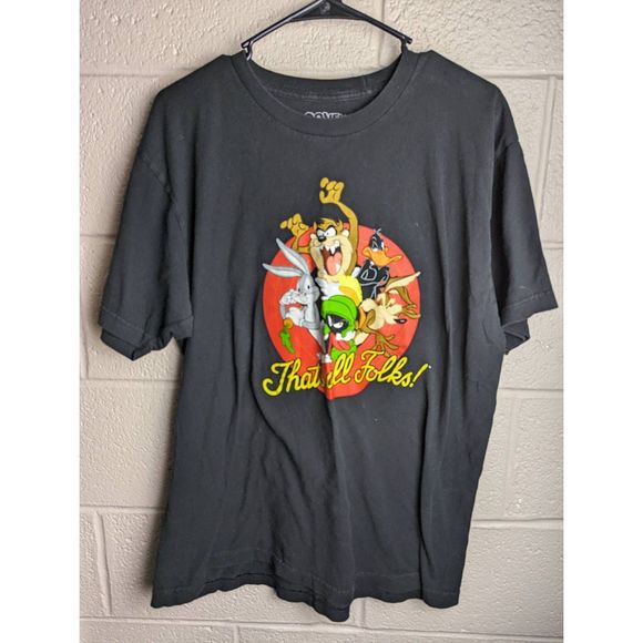 3/$18 Looney Tunes "That's All Folks" Shirt - Picture 1 of 4